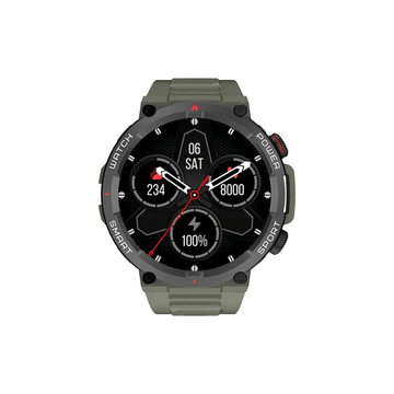 Blackview Rugged Smartwatch W50 PRO with a green strap on a white background
