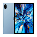Android tablet Australia with a colorful display and blue back on a white background